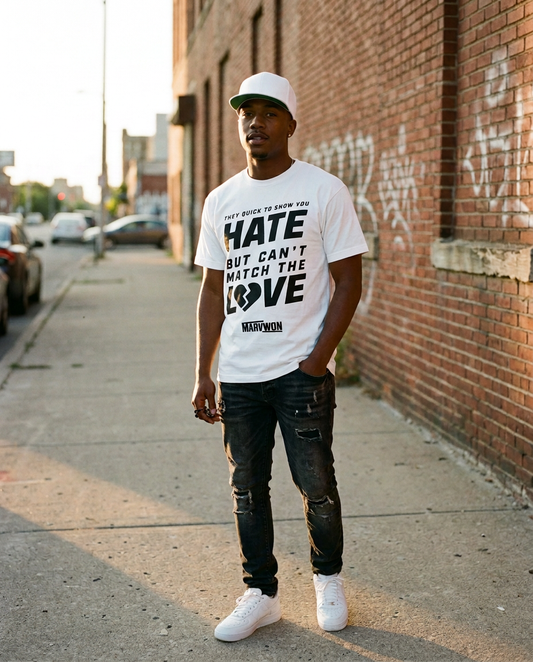 "Can't Match The Love" Lyric Tee — Marv Won